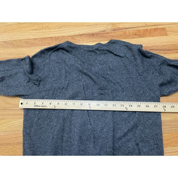 Boden Women's 8 Gray Sweater Cotton Cardigan Knit Cozy Boho Holiday Preppy - Picture 5 of 10